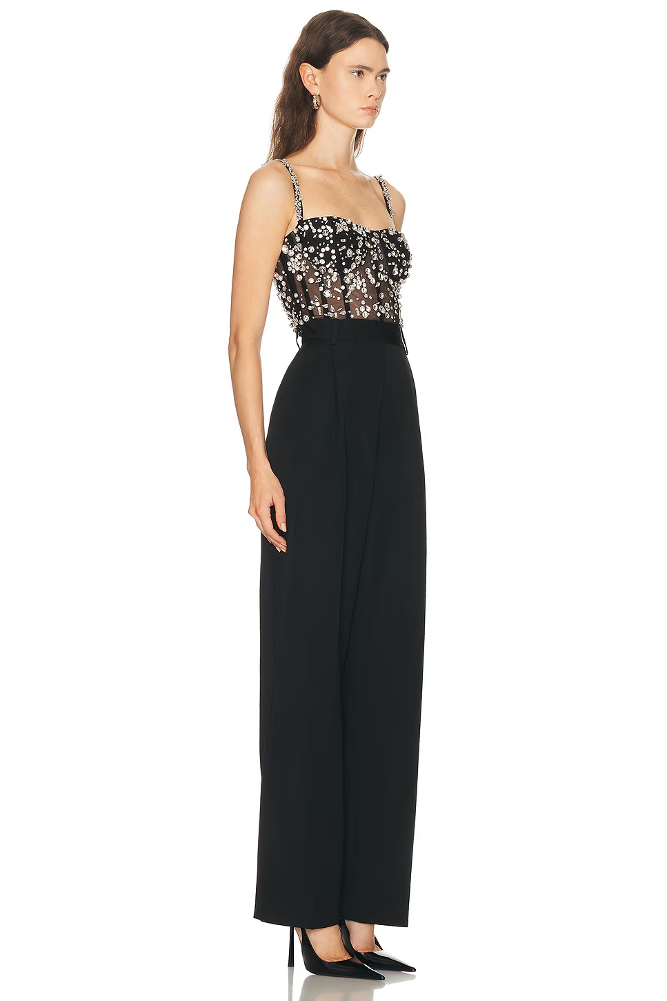 Bustier Jumpsuit Black