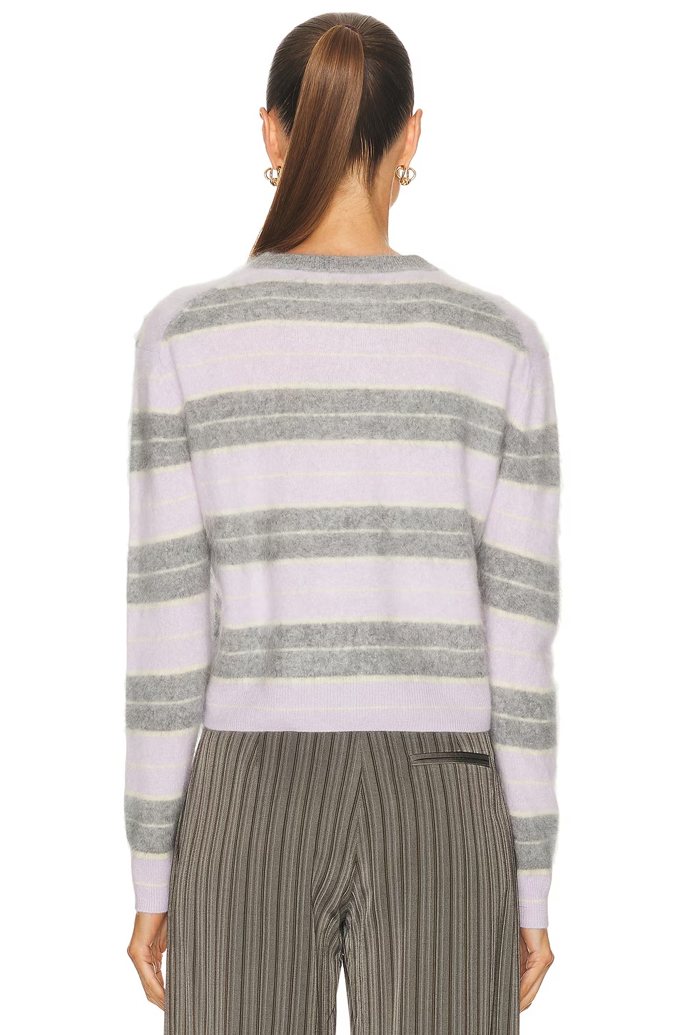 Grizzly Stripe Crewneck Sweater Dusk Combo