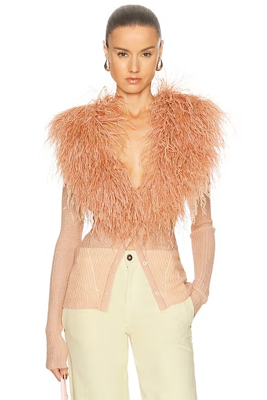 Long Sleeve Cardigan Eyeshadow Pink