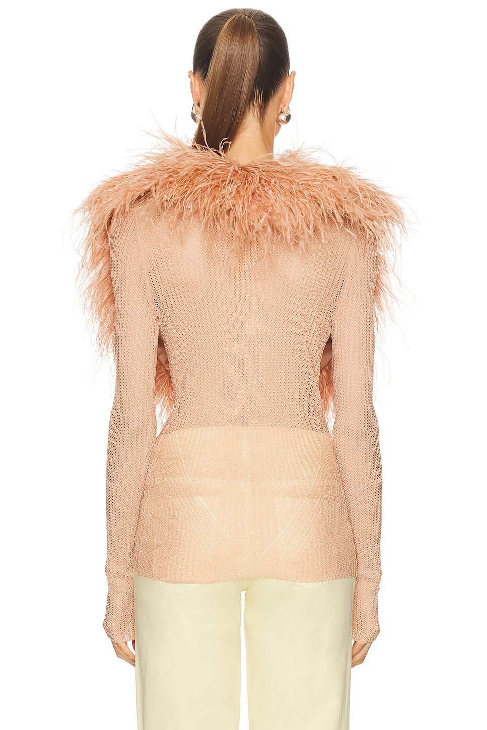Long Sleeve Cardigan Eyeshadow Pink