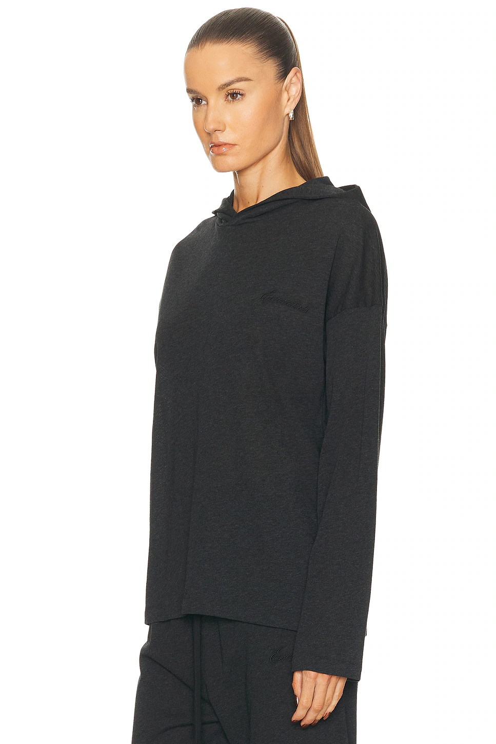 Classic Fit Hooded Tee Vintage Black