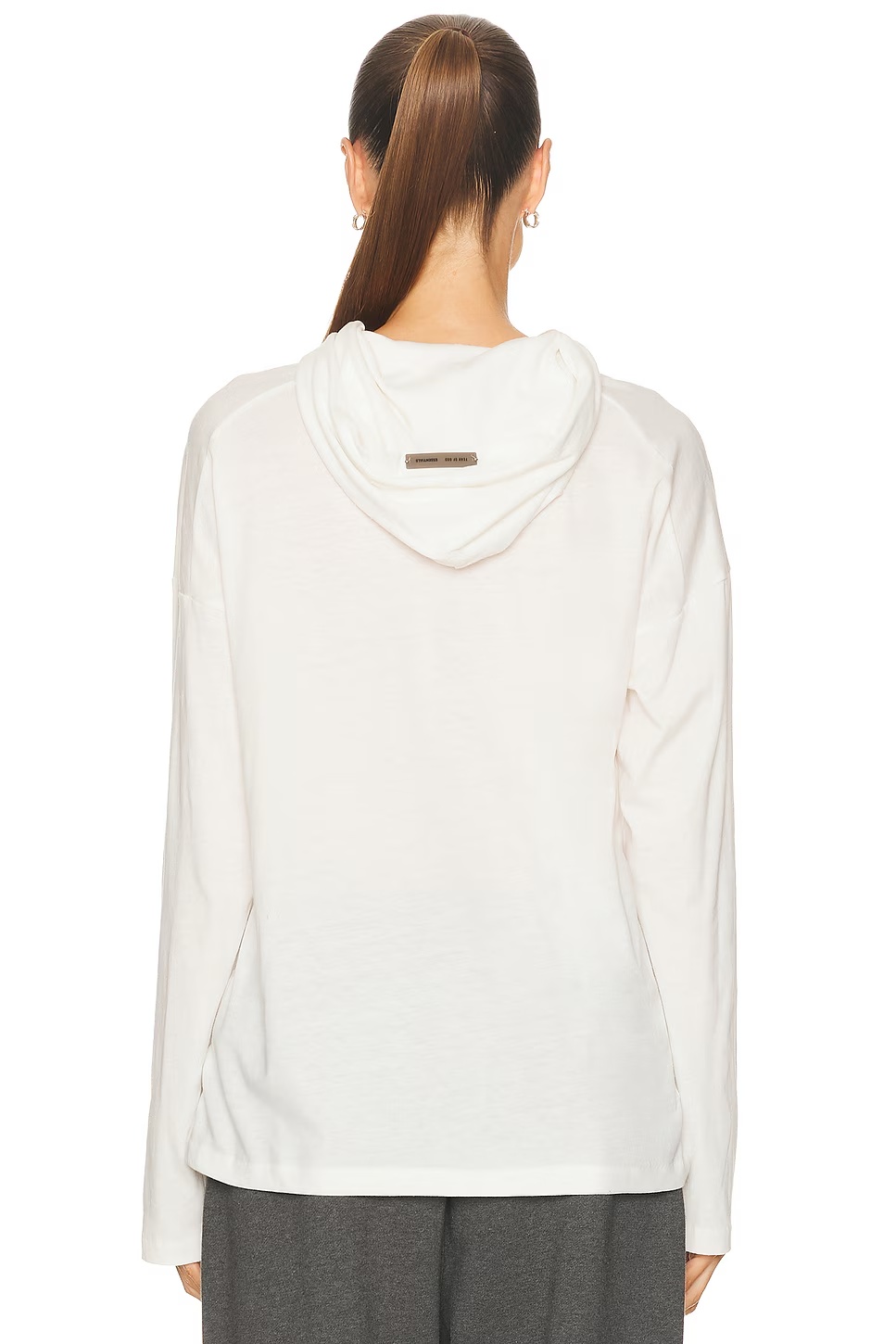 Classic Fit Hooded Tee Ivory