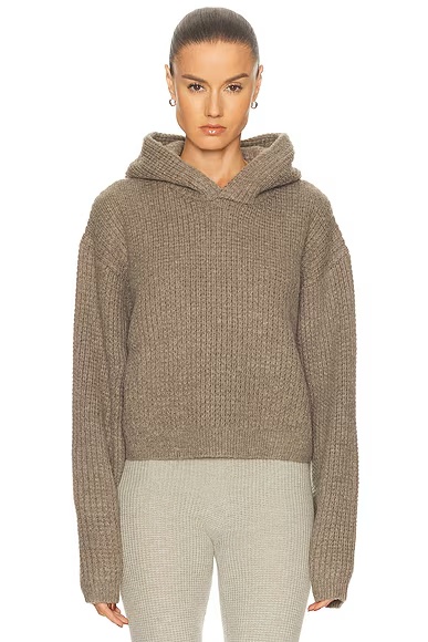 Heavy Waffle 90's Hoodie Homestead Heather
