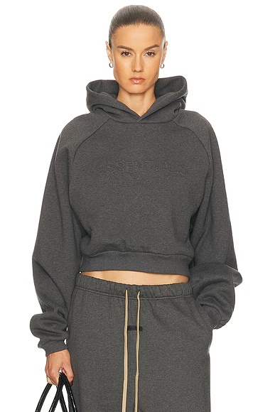 90's Raglan Hoodie Charcoal Heather