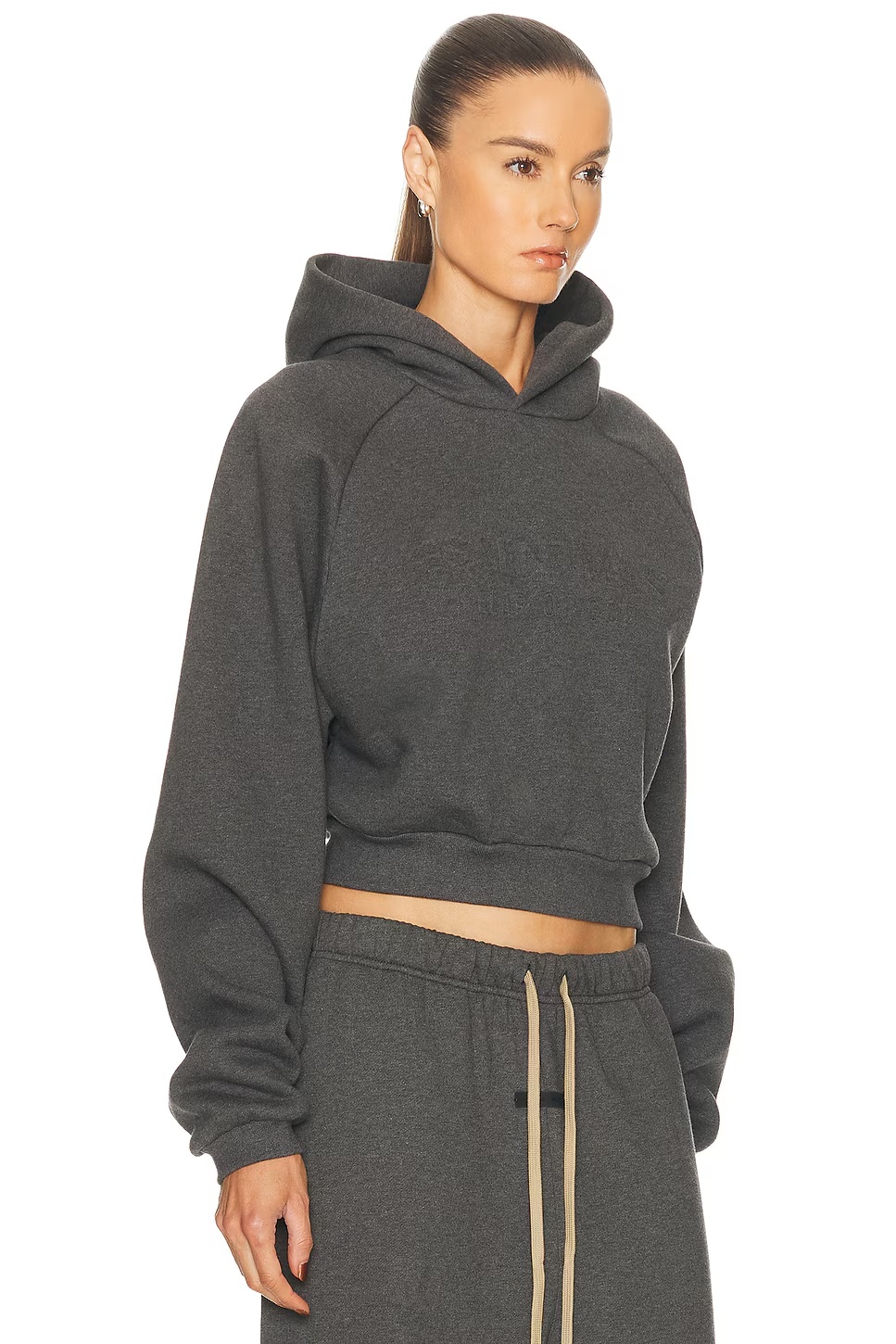 90's Raglan Hoodie Charcoal Heather