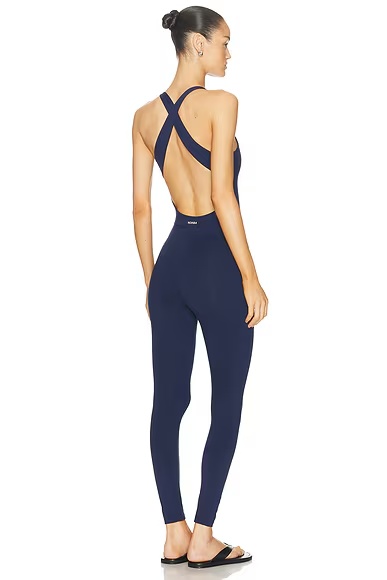 Crossback Leotard Navy