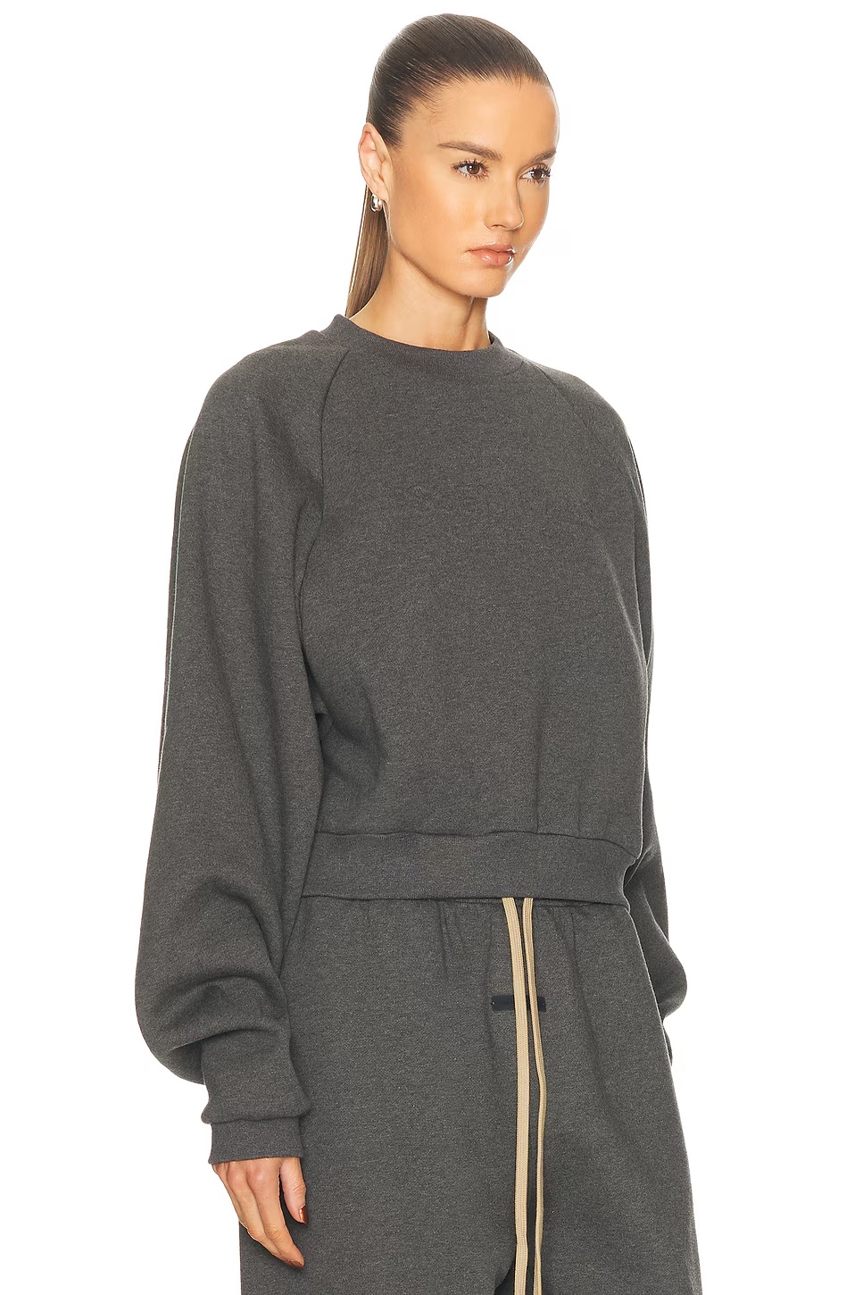 90's Raglan Sweatshirt Charcoal Heather