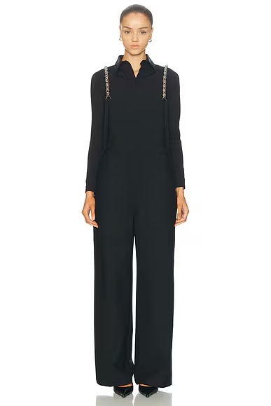 Chained Suiting Overall Black