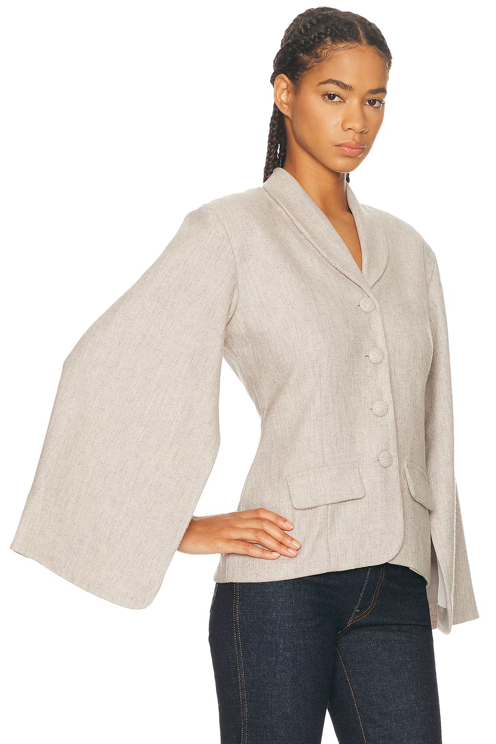 Cate Jacket Creamed Grey