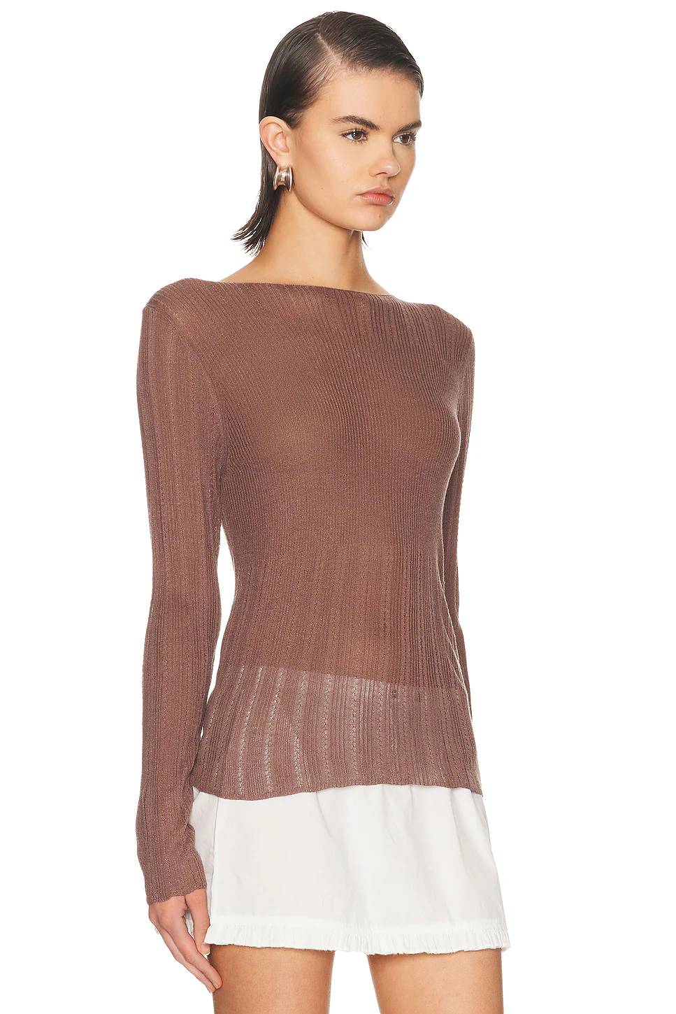 Open Work Long Sleeve Top Hazel