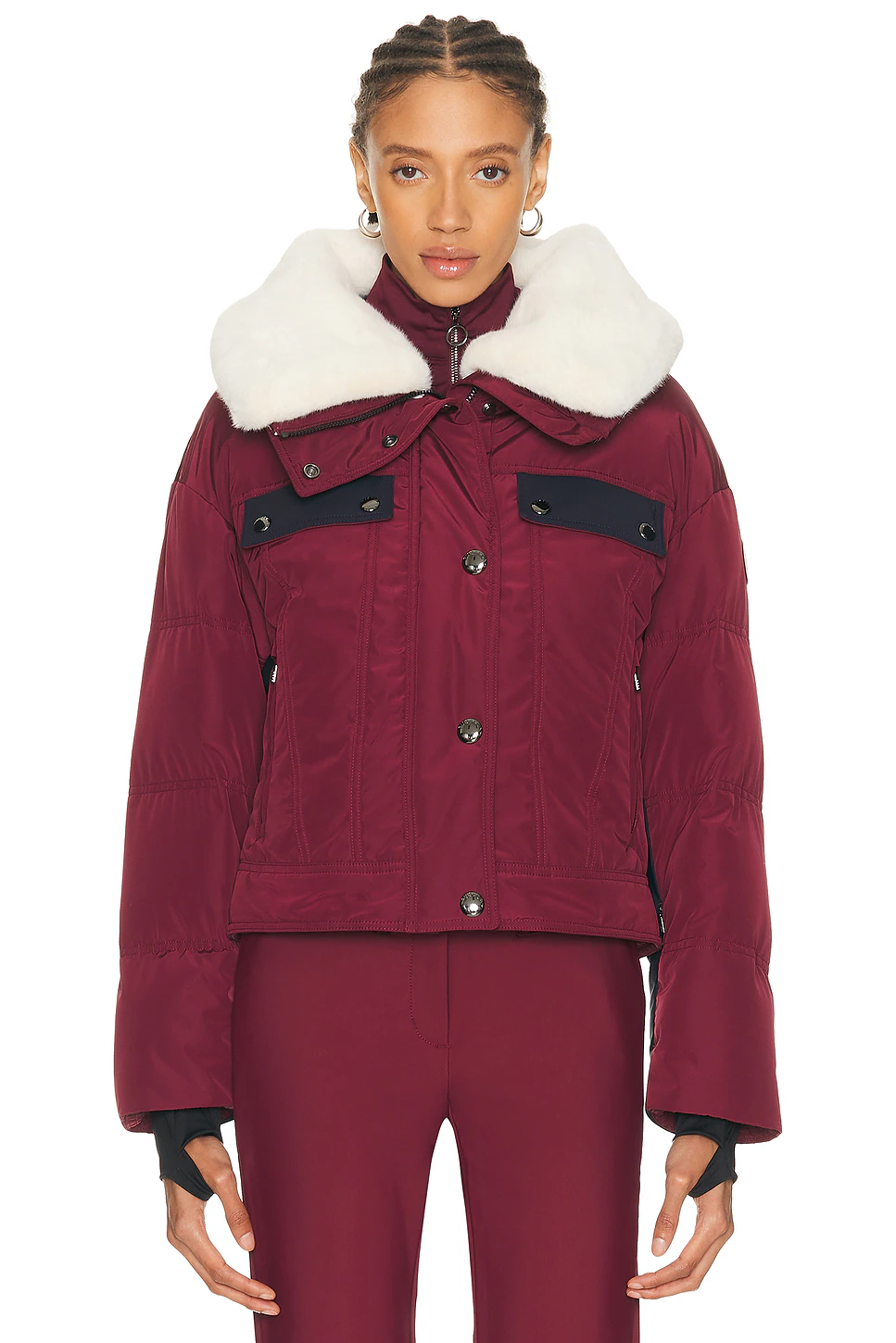 Lakki Jacket Acajou, Marin, & Neige