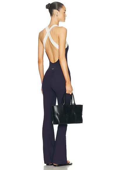 The Sculpt Onesie Navy & Creme
