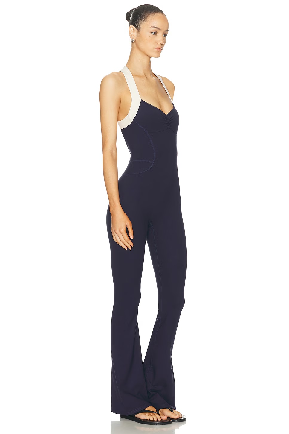 The Sculpt Onesie Navy & Creme