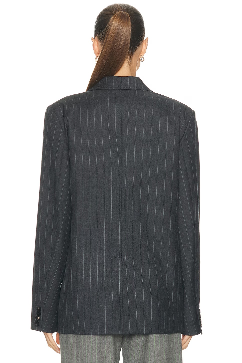 Benedict Blazer Gray Pinstripe