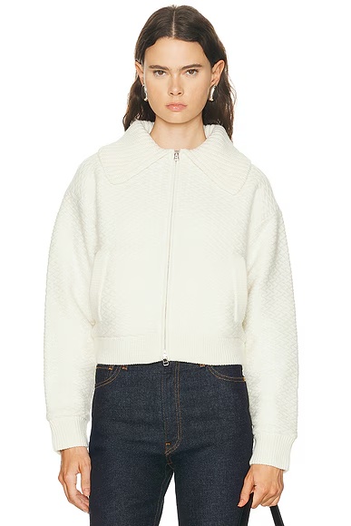 Cross Country Bomber Jacket Cream