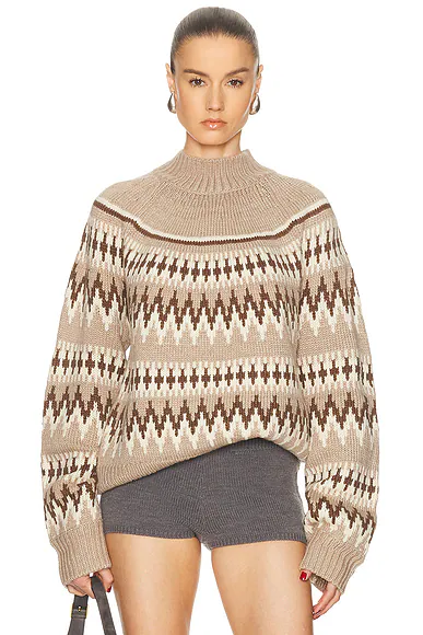 Tirza Sweater Driftwood Fairisle