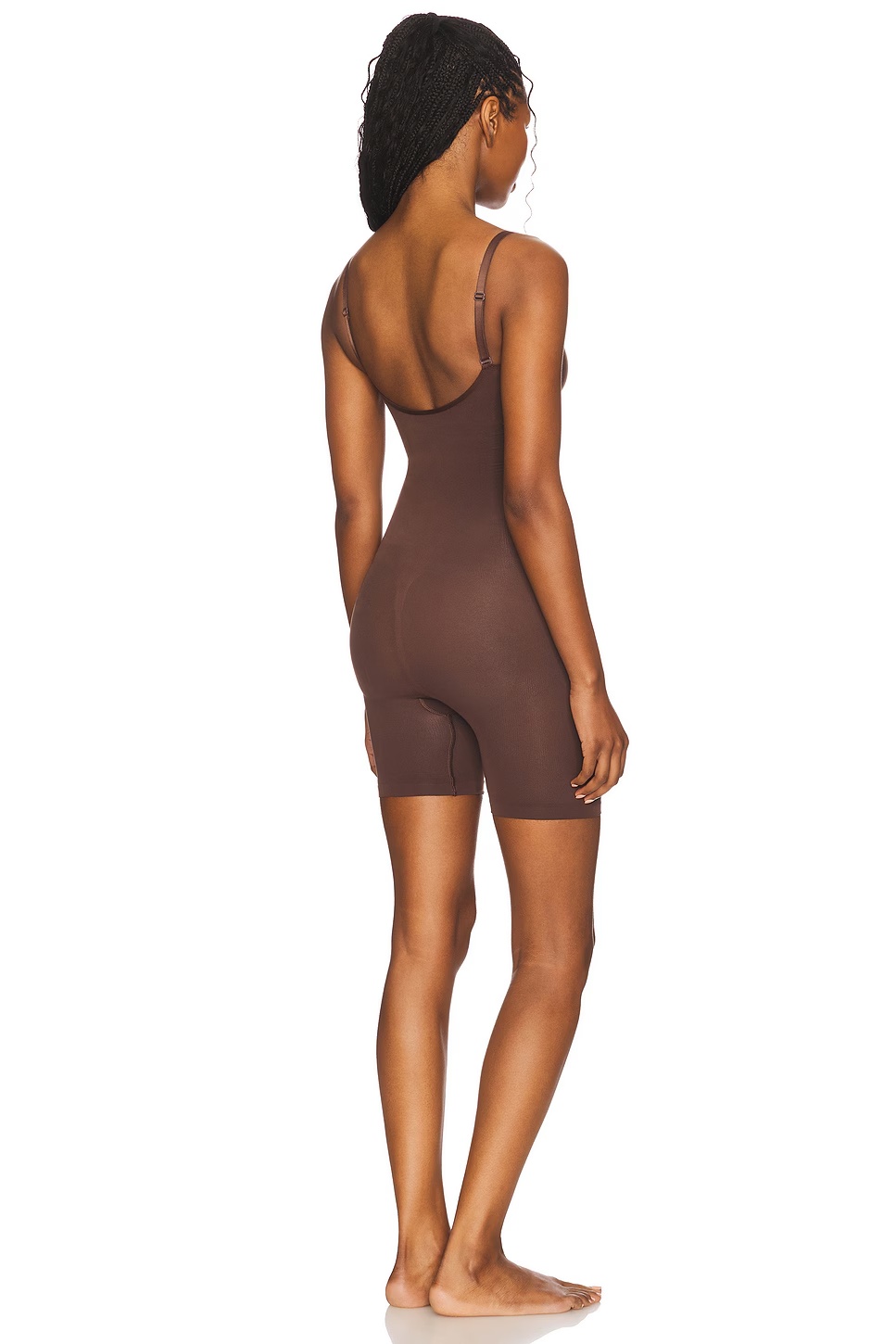 Seamless Sculpt Mid Thigh Bodysuit Cocoa