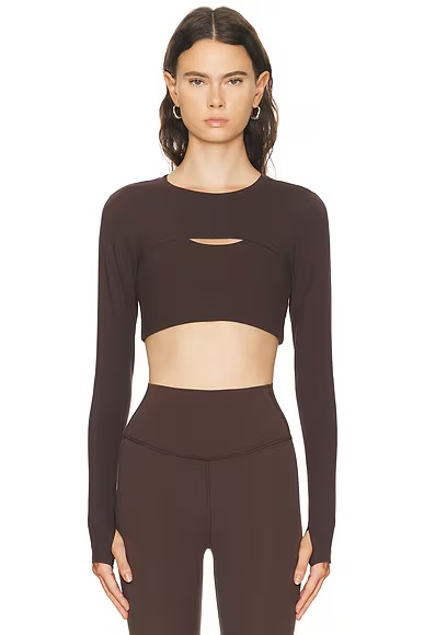 Amelia Airweight Lite Shrug Dark Chocolate