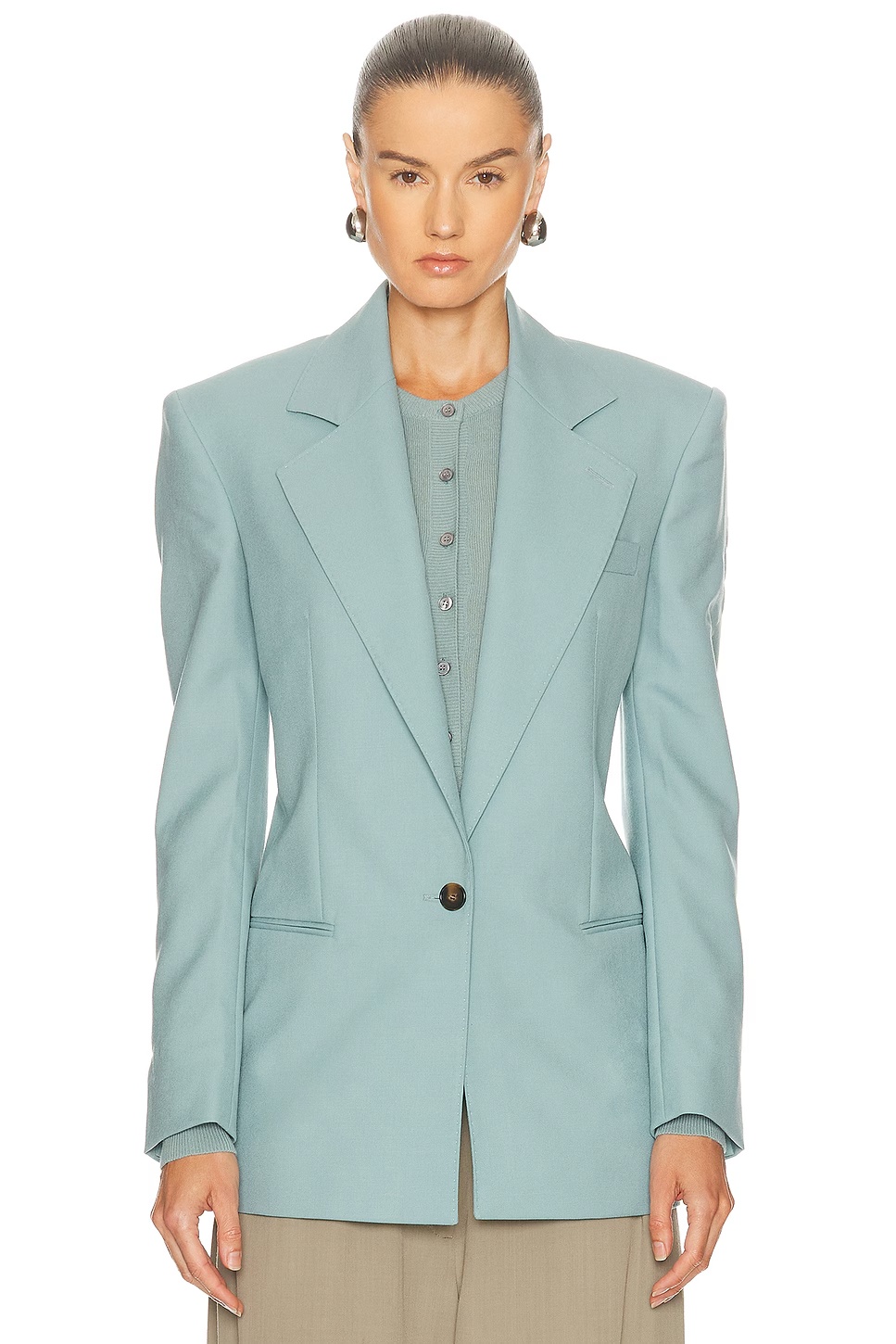Canvas Tailoring Jacket New Celadon
