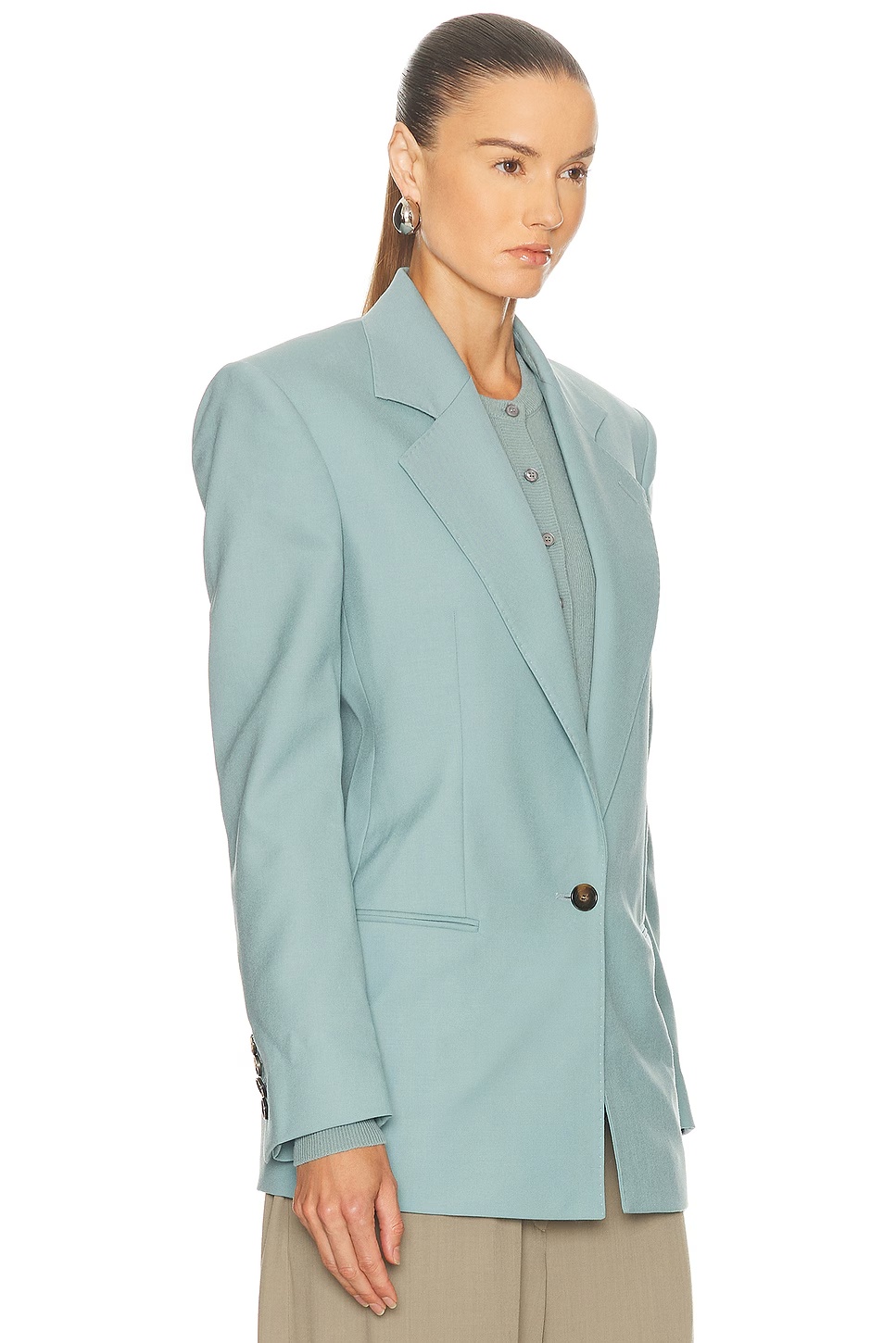 Canvas Tailoring Jacket New Celadon