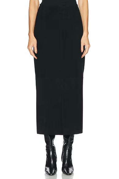 Palomie Suede Skirt Black