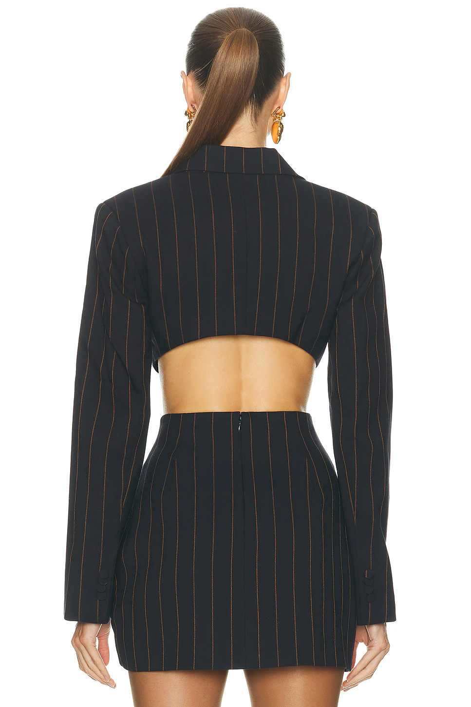 Anya Blazer Navy & Brown