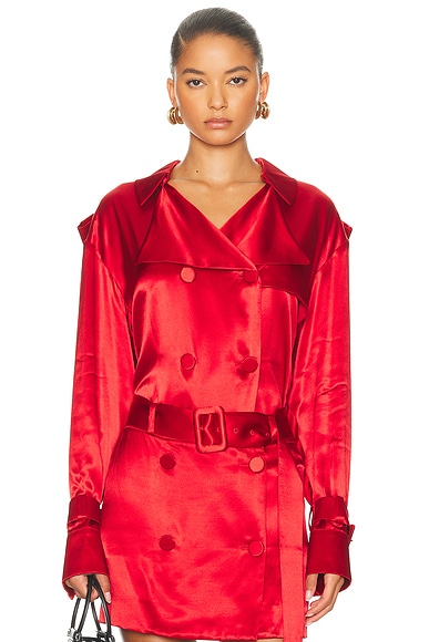 Double Breasted Jacket Dark Red & New Red