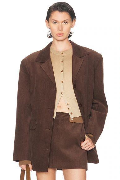 Hera Blazer Slate Brown