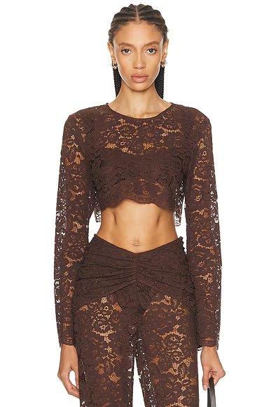 Ella Crop Top Espresso