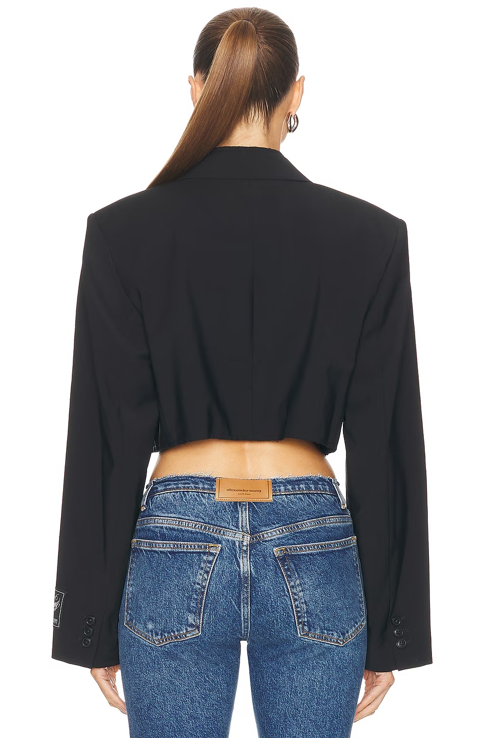Cropped Blazer Black