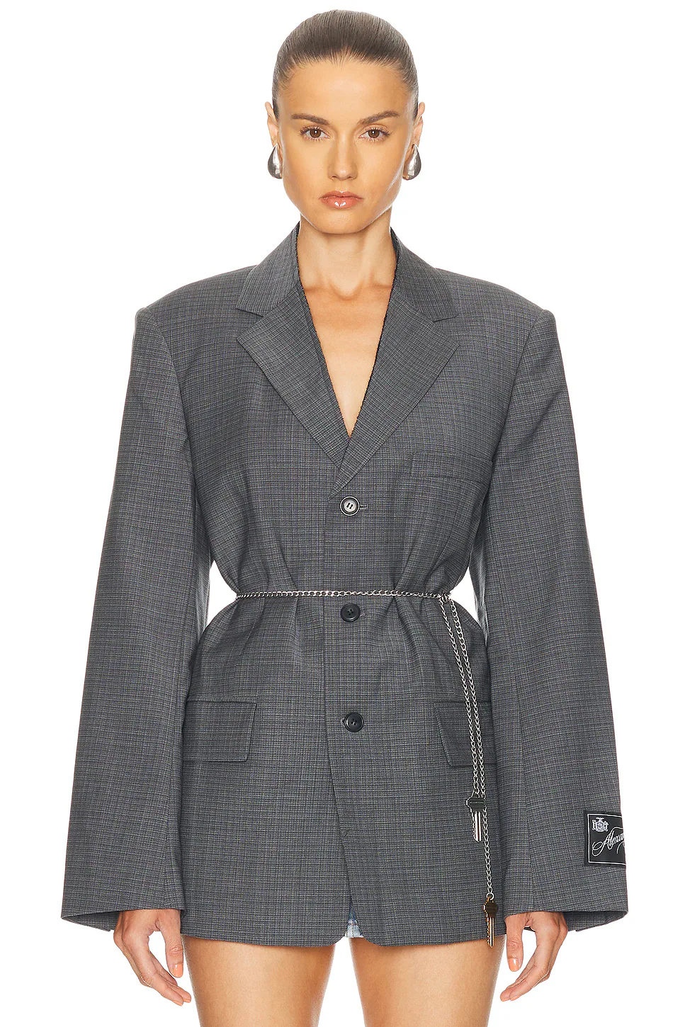 Tailored Blazer Dark Grey Melange