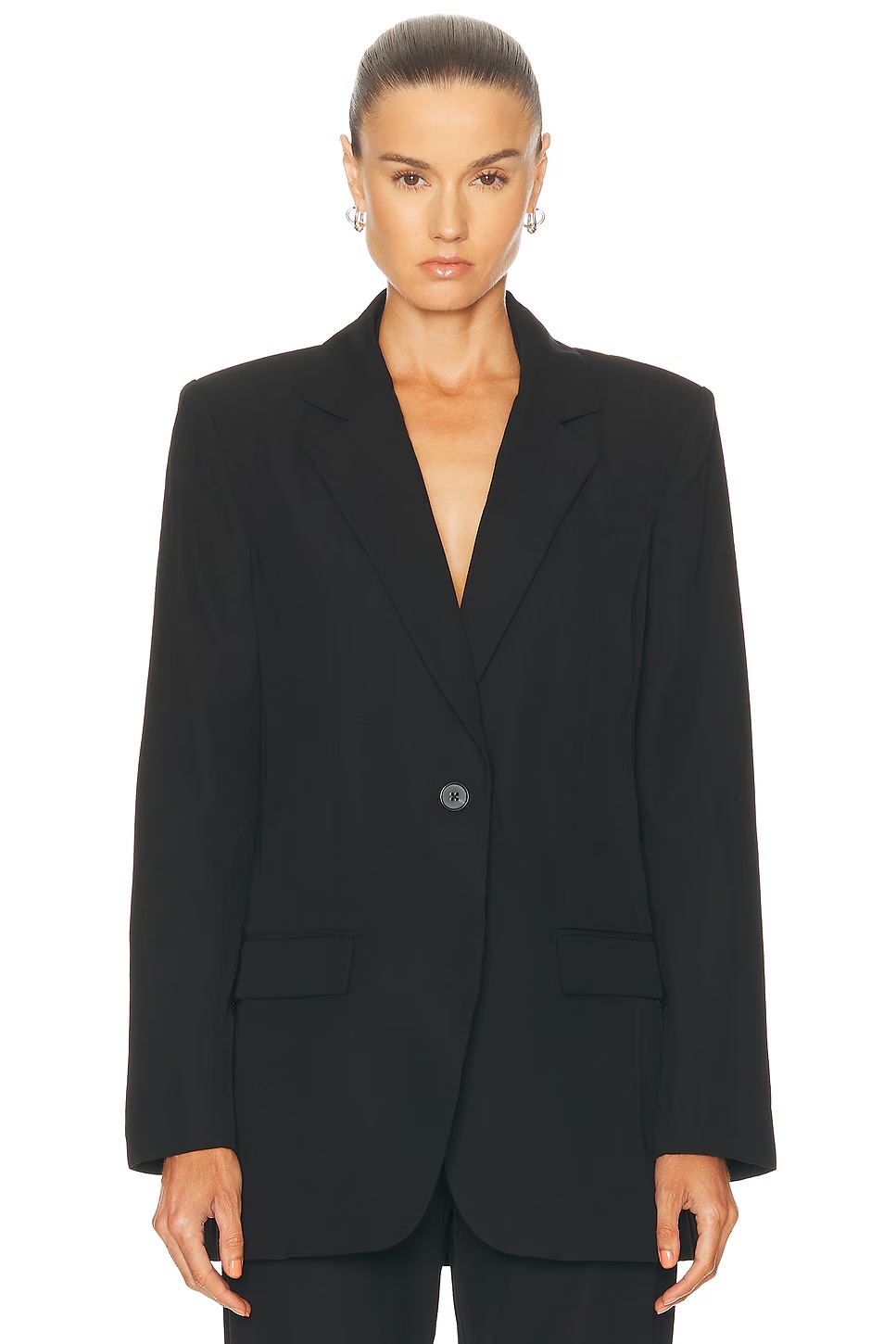 Double Layer Blazer & Top Black