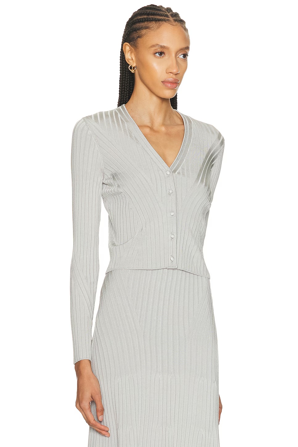 Greer Cardigan Silver