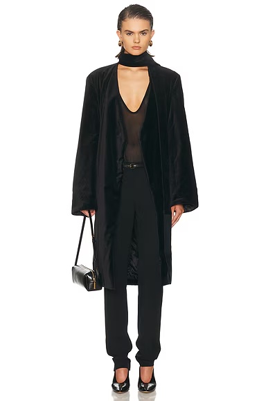 Smoking Coat Black