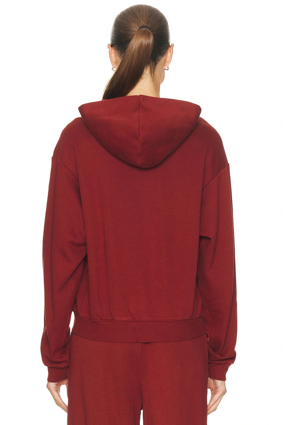 Cotton Fleece Classic Hoodie Merlot