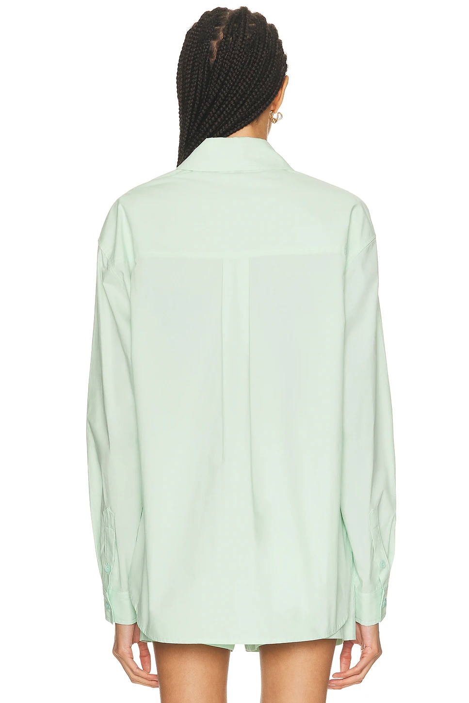 Relaxed Button Down Top Mint