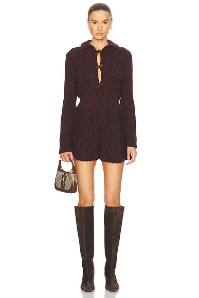 Selna Romper Brown