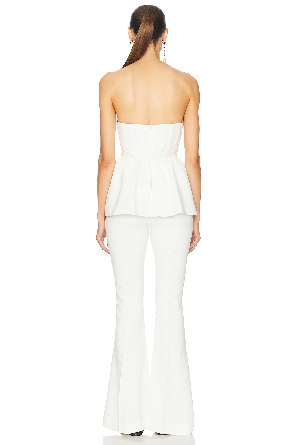 Strech Crepe Jumpsuit White