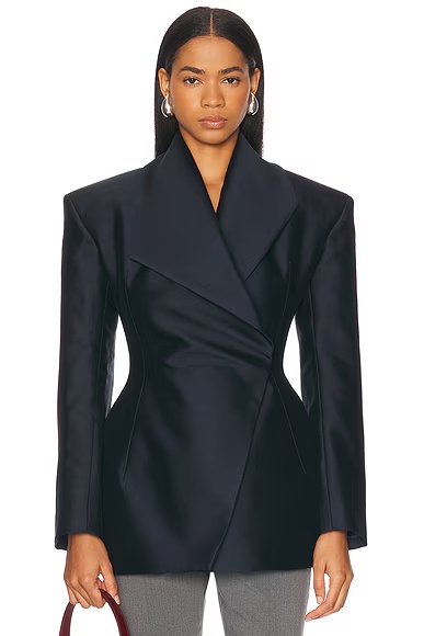 Hourglass Blazer Navy