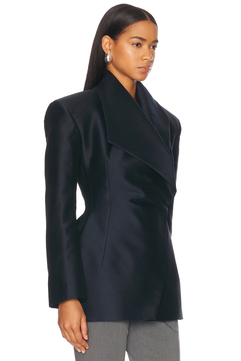 Hourglass Blazer Navy