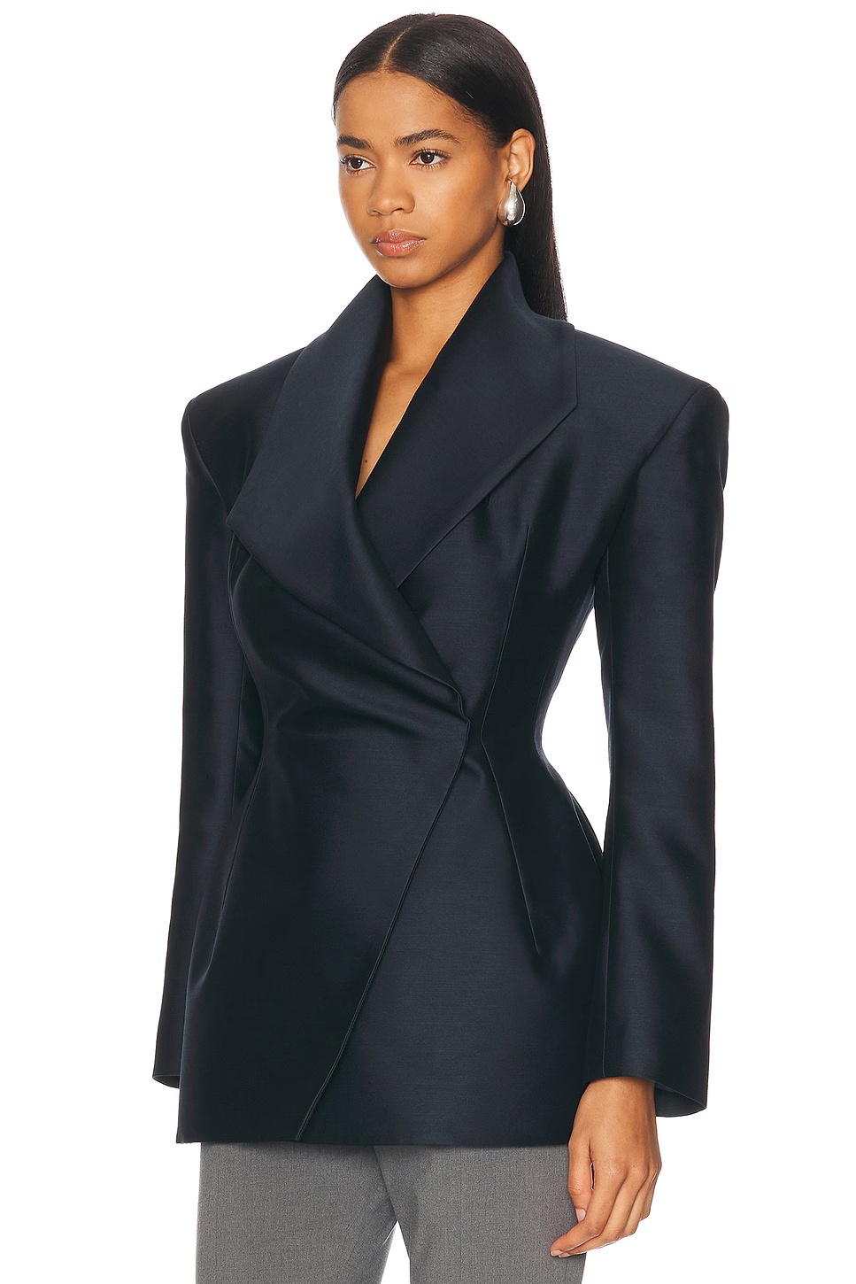 Hourglass Blazer Navy