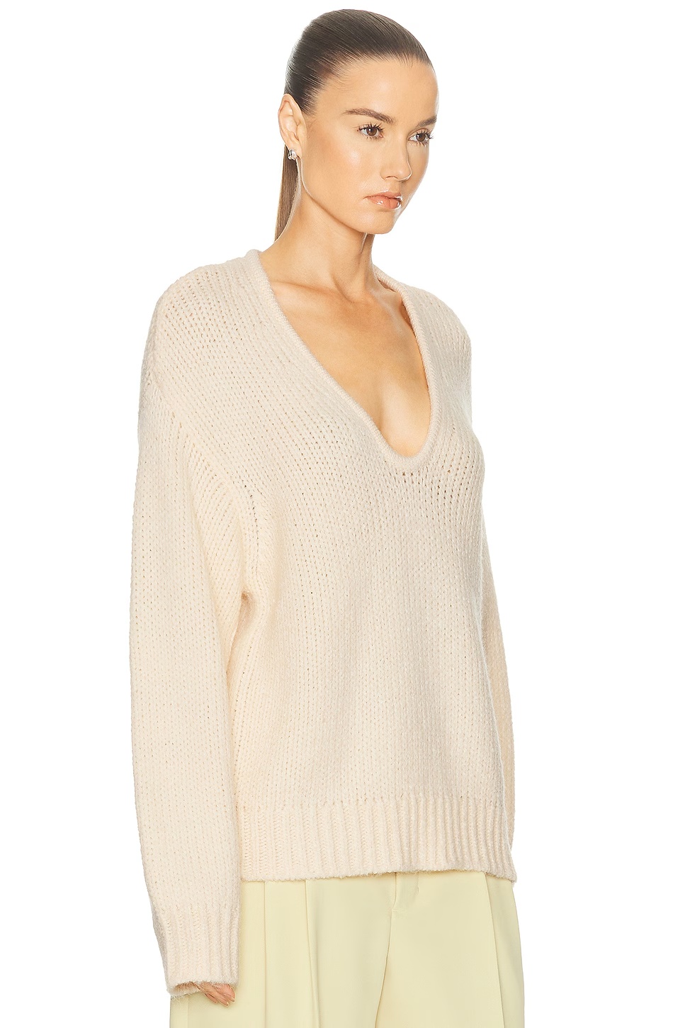By Marianna Kindall V Neck Sweater Oat