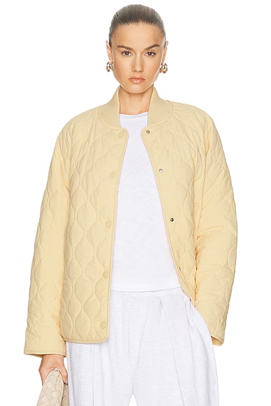 Luca Quilted Jacket Reed Yellow