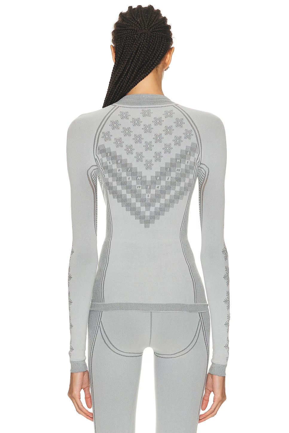 Ski First Layers Half Zip Long Sleeve Sweater Mirror Winter Fairisle