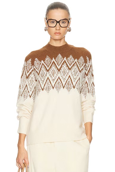 Siren Jacquard Sweater 2.0 Cocoa Dust