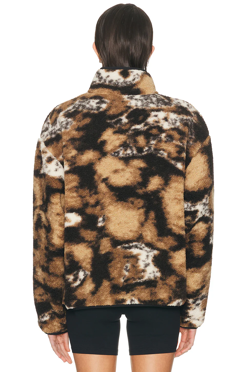 Elliot High Neck Liner Pullover Wild Dog Jacquard & Black