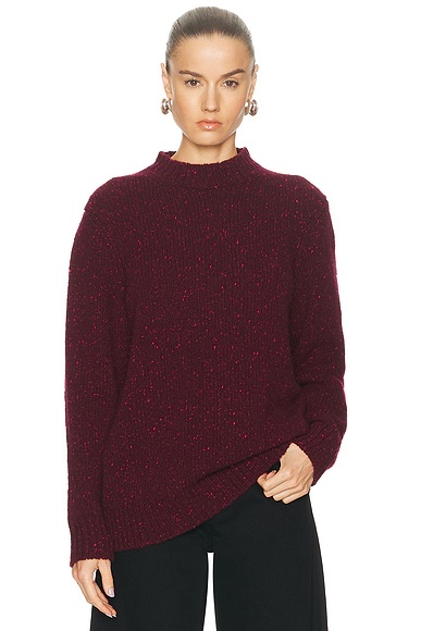 Alfie Sweater Bordeaux & Fuchsia