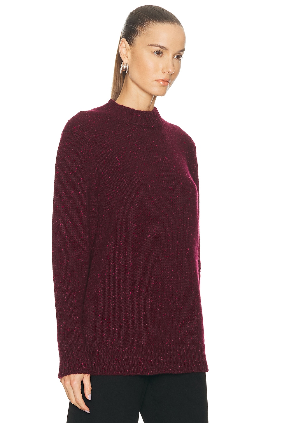 Alfie Sweater Bordeaux & Fuchsia