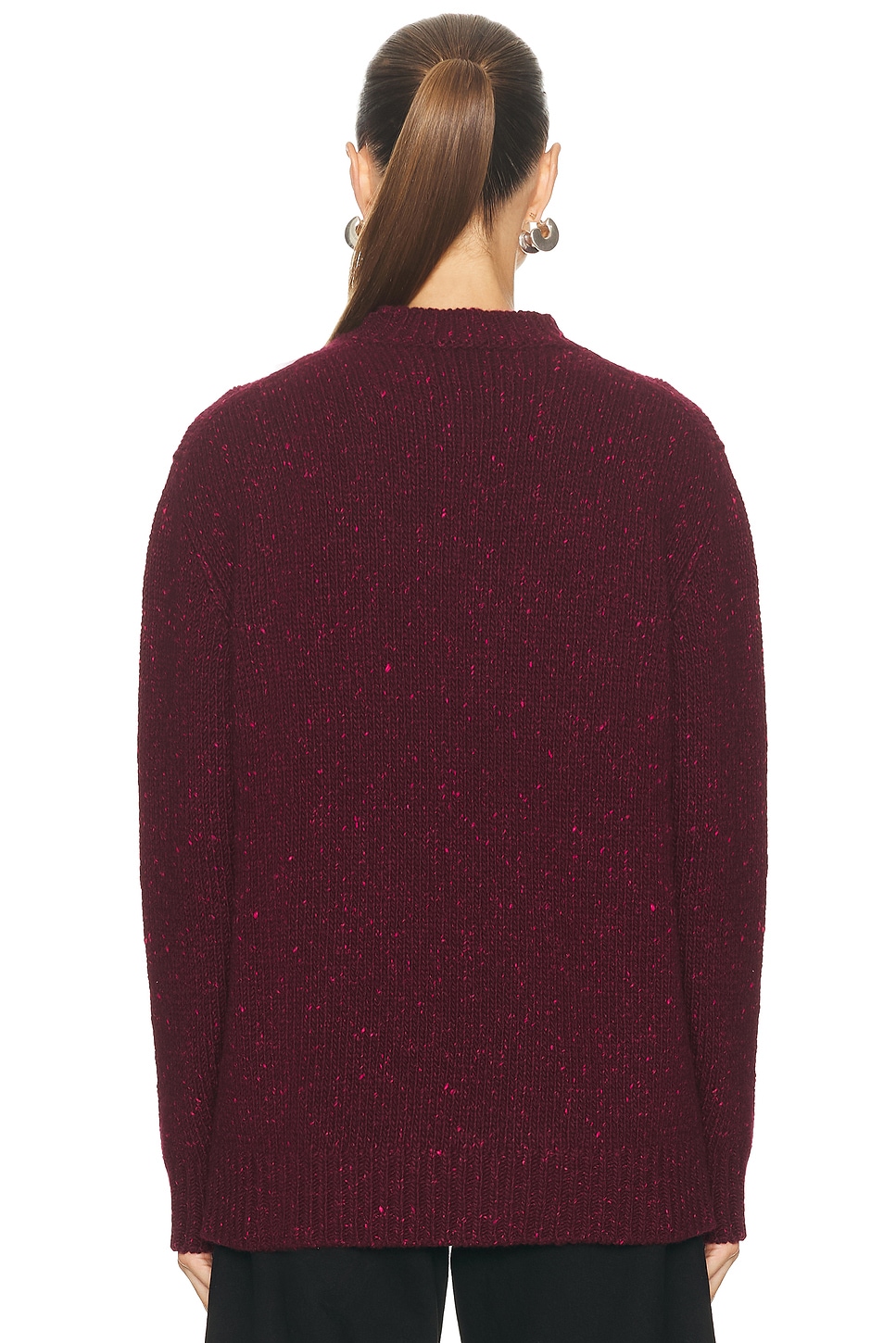 Alfie Sweater Bordeaux & Fuchsia
