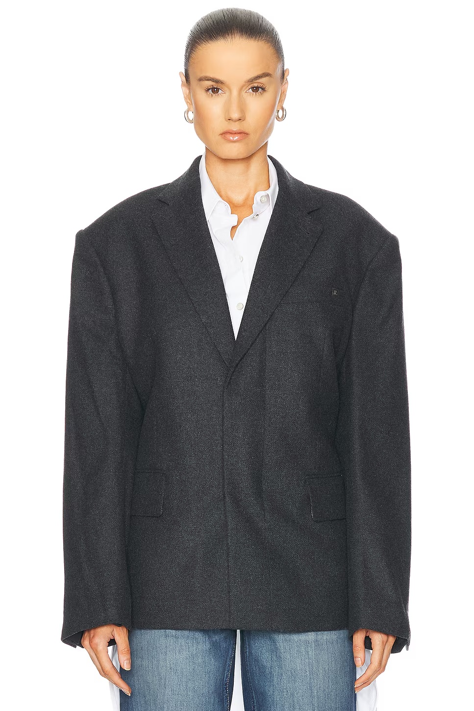 Oversized Blazer Charcoal